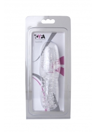 Прозрачная насадка с шишечками и шипами - 13,5 см. - Toyfa Basic - в Хабаровске купить с доставкой