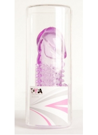 Фиолетовая насадка с коготком и шипами - 13 см. - Toyfa Basic - в Хабаровске купить с доставкой