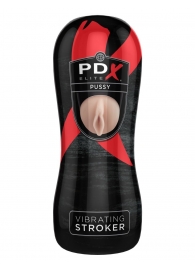 Мастурбатор-вагина Vibrating Pussy Stroker с вибрацией - Pipedream - в Хабаровске купить с доставкой
