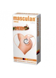 Розовые презервативы Masculan Ultra Long Pleasure с колечками, пупырышками и продлевающим эффектом - 10 шт. - Masculan - купить с доставкой в Хабаровске