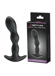 Черный анальный стимулятор простаты с вибрацией Special Anal Massager - 14,5 см. - Baile - в Хабаровске купить с доставкой