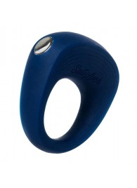 Синее эрекционное кольцо на пенис Satisfyer Ring 2 - Satisfyer - в Хабаровске купить с доставкой