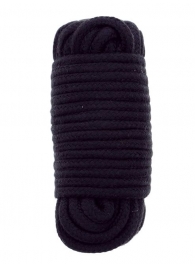 Черная веревка для связывания BONDX LOVE ROPE - 10 м. - Dream Toys - купить с доставкой в Хабаровске