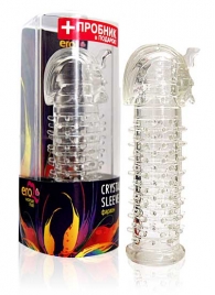 Закрытая прозрачная насадка на пенис Crystal Sleeve Faraon - 13,5 см. - Erowoman-Eroman - в Хабаровске купить с доставкой