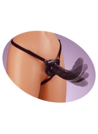 Черный податливый страпон Posable Partner Strap-On - 17,8 см. - Pipedream - купить с доставкой в Хабаровске