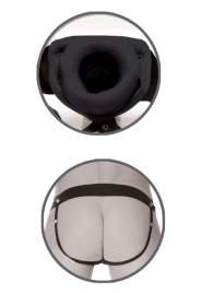 Черный полый страпон унисекс Hollow Strap-On - 14,5 см. - Pipedream - купить с доставкой в Хабаровске