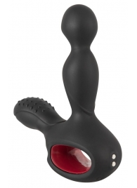 Черный вибромассажер простаты с нагревом и ротацией Prostate Plug - 14,5 см. - Orion - в Хабаровске купить с доставкой