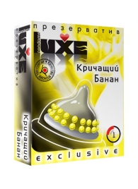 Презерватив LUXE  Exclusive  Кричащий банан  - 1 шт. - Luxe - купить с доставкой в Хабаровске