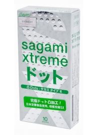 Презервативы Sagami Xtreme Type-E с точками - 10 шт. - Sagami - купить с доставкой в Хабаровске