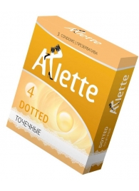 Презервативы Arlette Dotted с точечной текстурой - 3 шт. - Arlette - купить с доставкой в Хабаровске