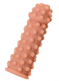 Телесная реалистичная насадка KOKOS Extreme Sleeve 02 с дополнительной стимуляцией - 12,7 см. - KOKOS - в Хабаровске купить с доставкой