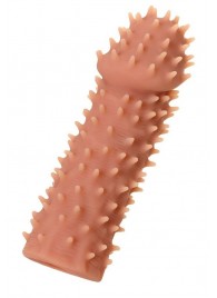 Телесная реалистичная насадка KOKOS Extreme Sleeve 07 с дополнительной стимуляцией - 12,7 см. - KOKOS - в Хабаровске купить с доставкой