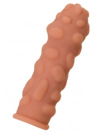 Телесная реалистичная насадка KOKOS Extreme Sleeve 11 с дополнительной стимуляцией - 12,7 см. - KOKOS - в Хабаровске купить с доставкой