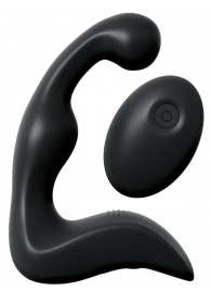 Черный вибромассажер простаты с пультом ДУ Control P-Spot Pro - Pipedream - в Хабаровске купить с доставкой