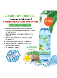 Очищающий спрей для игрушек CLEAR TOY Tropic - 100 мл. - Биоритм - купить с доставкой в Хабаровске