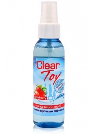 Очищающий спрей для игрушек CLEAR TOY Strawberry - 100 мл. - Биоритм - купить с доставкой в Хабаровске