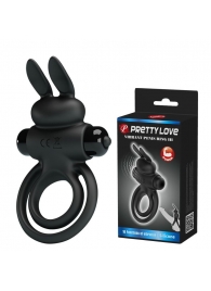 Черное эрекционное кольцо с вибростимуляцией клитора Vibrant Penis Ring III - Baile - в Хабаровске купить с доставкой