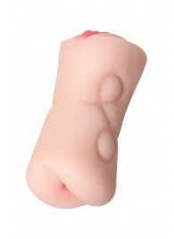 Телесный двусторонний мастурбатор Rich Fruit - вагина и анус - ToyFa - в Хабаровске купить с доставкой