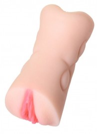 Телесный двусторонний мастурбатор Rich Fruit - вагина и анус - ToyFa - в Хабаровске купить с доставкой