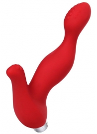 Красный силиконовый вибростимулятор простаты Proman - 12,5 см. - ToyFa - в Хабаровске купить с доставкой