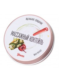 Массажная свеча «Массажный коктейль» с ароматом пина колады - 30 мл. - ToyFa - купить с доставкой в Хабаровске