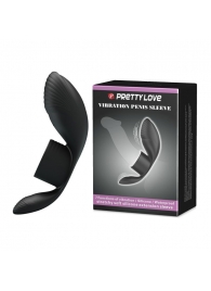 Черное кольцо на пенис с вибрацией Vibration Penis Sleeve - Baile - в Хабаровске купить с доставкой