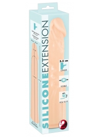 Телесная насадка-удлинитель Silicone Extension - 19 см. - Orion - в Хабаровске купить с доставкой