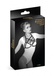 Черная упряжь на грудь Clara - Bijoux Pour Toi - купить с доставкой в Хабаровске