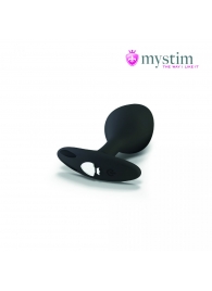 Черная пробка Mystim Rocking Vibe S с возможностью подключения к электростимулятору - 9,7 см. - MyStim - купить с доставкой в Хабаровске