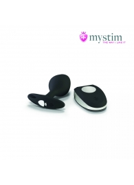 Черная пробка Mystim Rocking Vibe S с возможностью подключения к электростимулятору - 9,7 см. - MyStim - купить с доставкой в Хабаровске