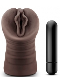Коричневый мастурбатор-вагина Alexis - Blush Novelties - в Хабаровске купить с доставкой