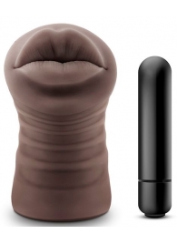 Коричневый мастурбатор-ротик Renee - Blush Novelties - в Хабаровске купить с доставкой