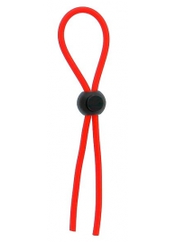 Красное эрекционное лассо с одной бусиной-утяжкой STRETCHY THIN LASSO - Dream Toys - в Хабаровске купить с доставкой