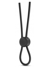Черное силиконовое лассо на пенис SILICONE LOOP COCK RING - Blush Novelties - в Хабаровске купить с доставкой