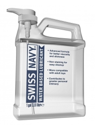 Канистра лубриканта Swiss Navy Water Based Lube на водной основе - 3,8 л. - Swiss navy - купить с доставкой в Хабаровске