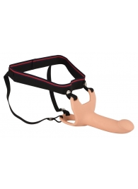 Силиконовый полый страпон на ремнях Silicone Strap-on - 16 см. - Orion - купить с доставкой в Хабаровске