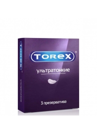 Презервативы Torex  Ультратонкие  - 3 шт. - Torex - купить с доставкой в Хабаровске