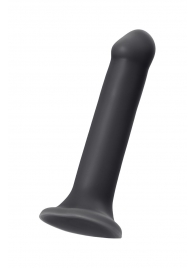 Черный фаллос на присоске Silicone Bendable Dildo XL - 20 см. - Strap-on-me - купить с доставкой в Хабаровске