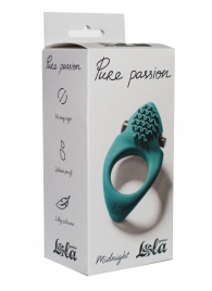 Зеленое эрекционное виброкольцо Pure Passion Midnight - Lola Games - в Хабаровске купить с доставкой