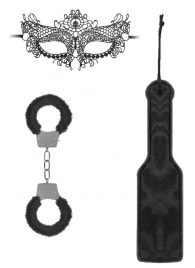 Черный игровой набор Introductory Bondage Kit №4 - Shots Media BV - купить с доставкой в Хабаровске