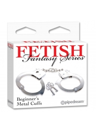 Металлические наручники Beginner s Metal Cuffs - Pipedream - купить с доставкой в Хабаровске