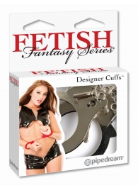 Металлические серебристые наручники Designer Metal Handcuffs - Pipedream - купить с доставкой в Хабаровске