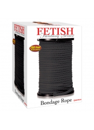Черная веревка для связывания Bondage Rope - 60,9 м. - Pipedream - купить с доставкой в Хабаровске