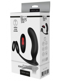 Черный массажер простаты REMOTE P-PLEASER - Dream Toys - в Хабаровске купить с доставкой
