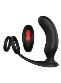 Черный массажер простаты REMOTE P-PLEASER - Dream Toys - в Хабаровске купить с доставкой