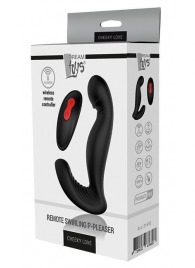 Черный вибромассажер простаты SWIRLING P-PLEASER - Dream Toys - в Хабаровске купить с доставкой