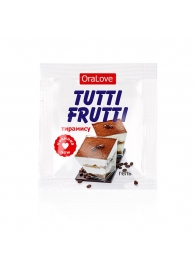 Пробник гель-смазки Tutti-frutti со вкусом тирамису - 4 гр. - Биоритм - купить с доставкой в Хабаровске