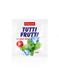 Пробник гель-смазки Tutti-frutti со вкусом мяты - 4 гр. - Биоритм - купить с доставкой в Хабаровске