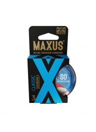 Классические презервативы в пластиковом кейсе MAXUS Classic - 3 шт. - Maxus - купить с доставкой в Хабаровске