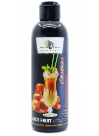 Интимный гель-смазка JUICY FRUIT с ароматом солёной карамели - 200 мл. - БиоМед - купить с доставкой в Хабаровске